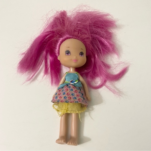 Hasbro Strawberry Shortcake Raspberry Tart 6" Doll Pink Hair Doll - Picture 14 of 15